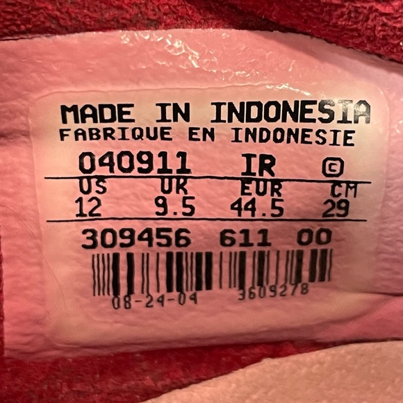 Vintage Y2k Nike Running / Perforated Track Shoes Women’s Size 12 Pink Burgundy - Picture 9 of 9